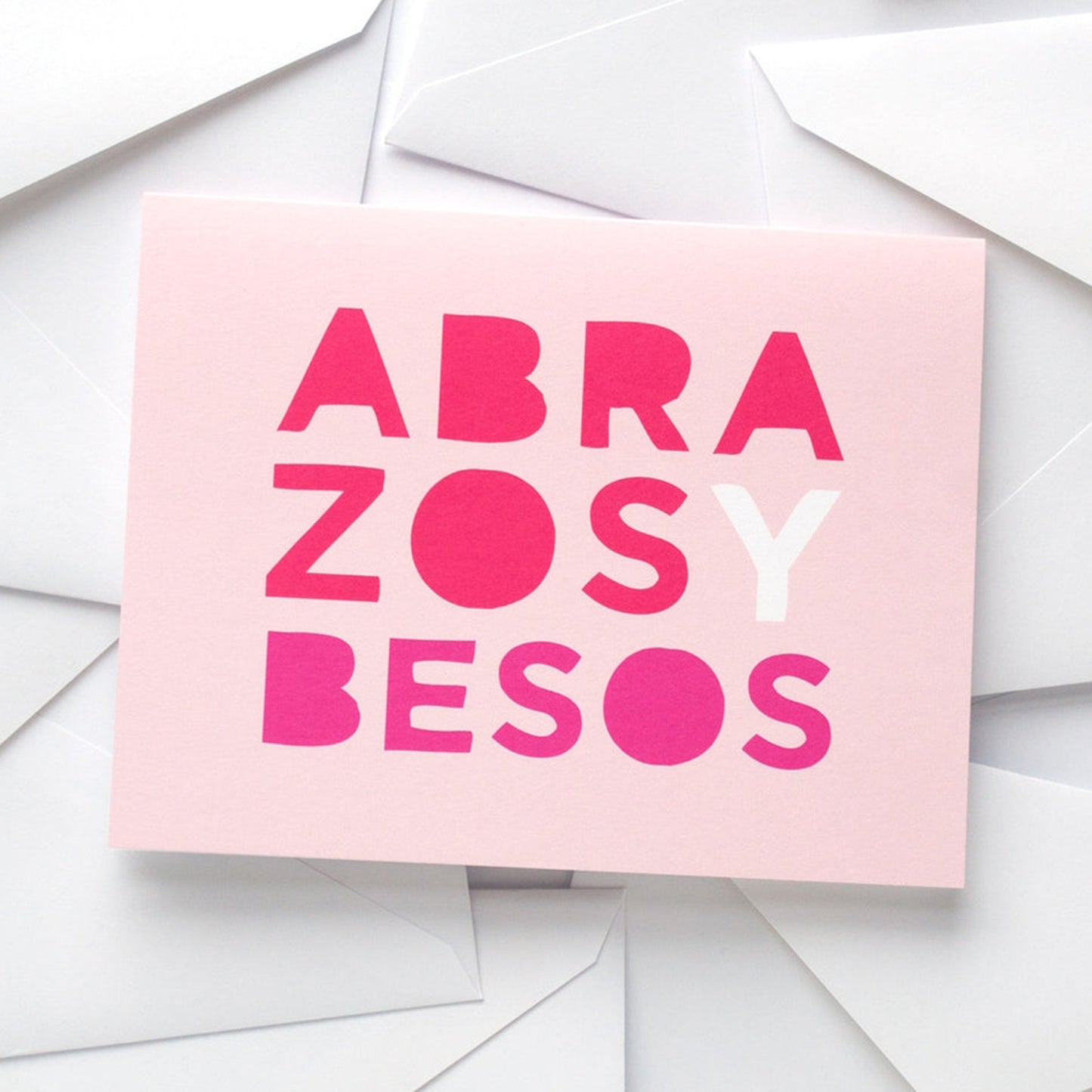 Abrazos y Besos Card
