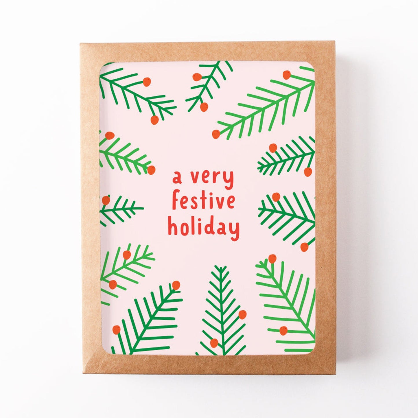 Festive Holiday Card Box Set (8)