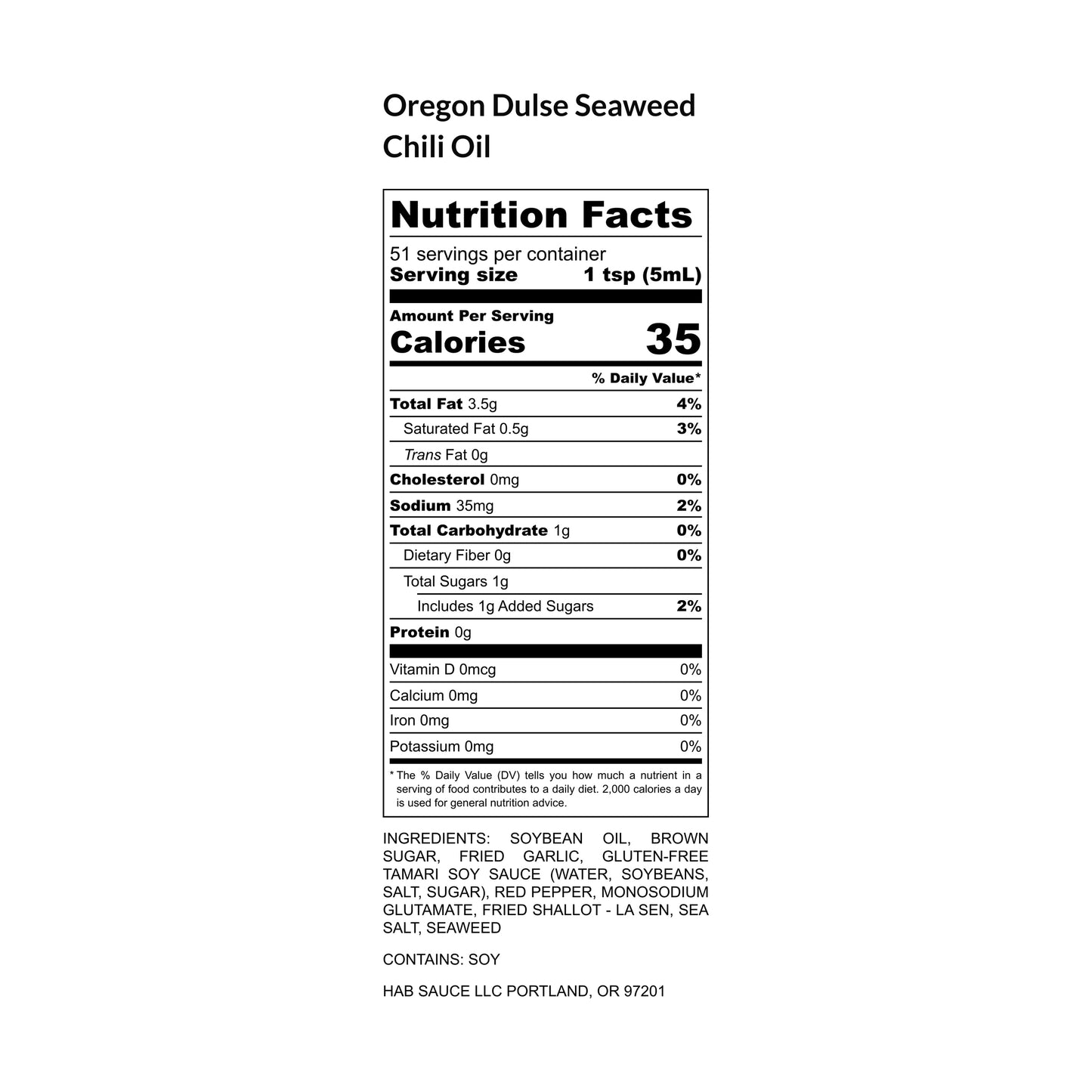 Oregon Seaweed Chili Crisp