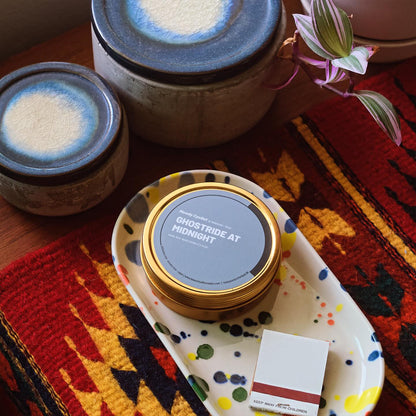 Ghostride at Midnight Candle Tin
