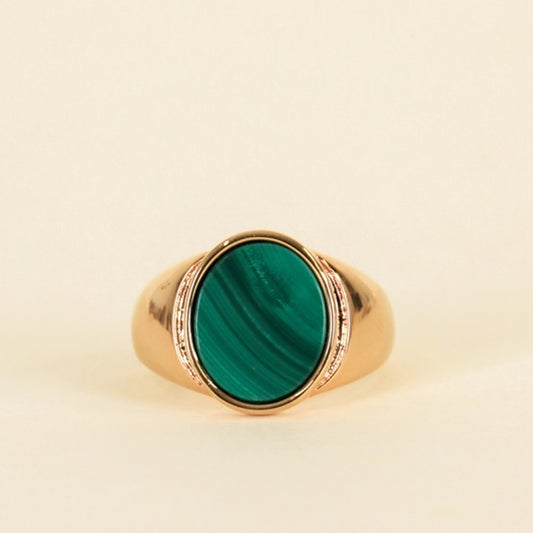 Malachite Signet Ring
