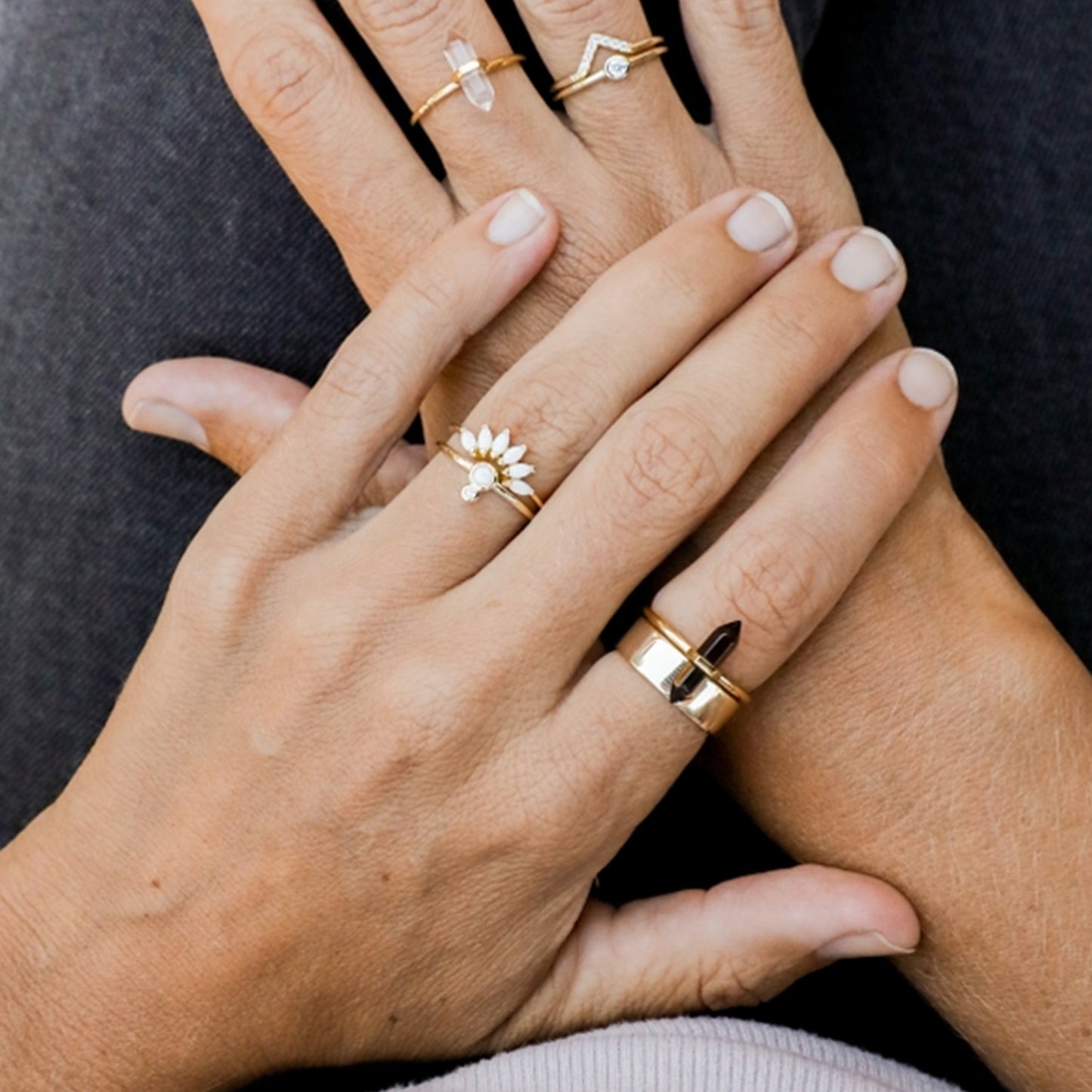 Opal Crown Ring