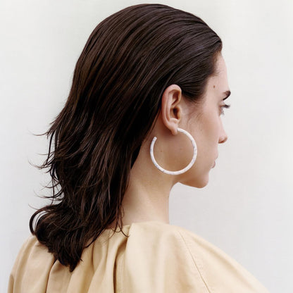 Large Hoops in Citrine