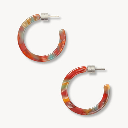 Mini Hoops in Mulberry