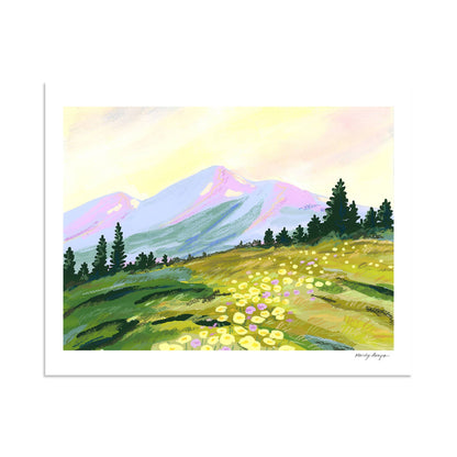 Mandy Arroyo: Mountain Sunrise Print