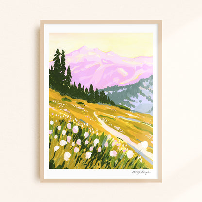 Mandy Arroyo: Mt. Rainier Paradise Print