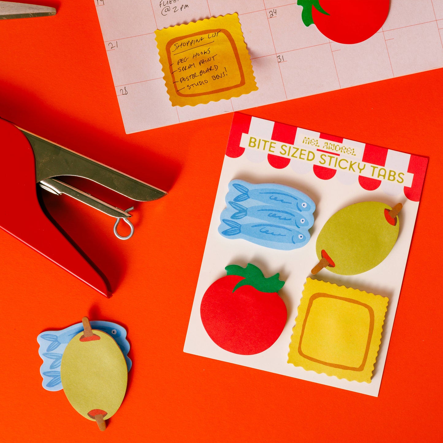 Bite Sized Mini Sticky Tabs: Grocery Trip