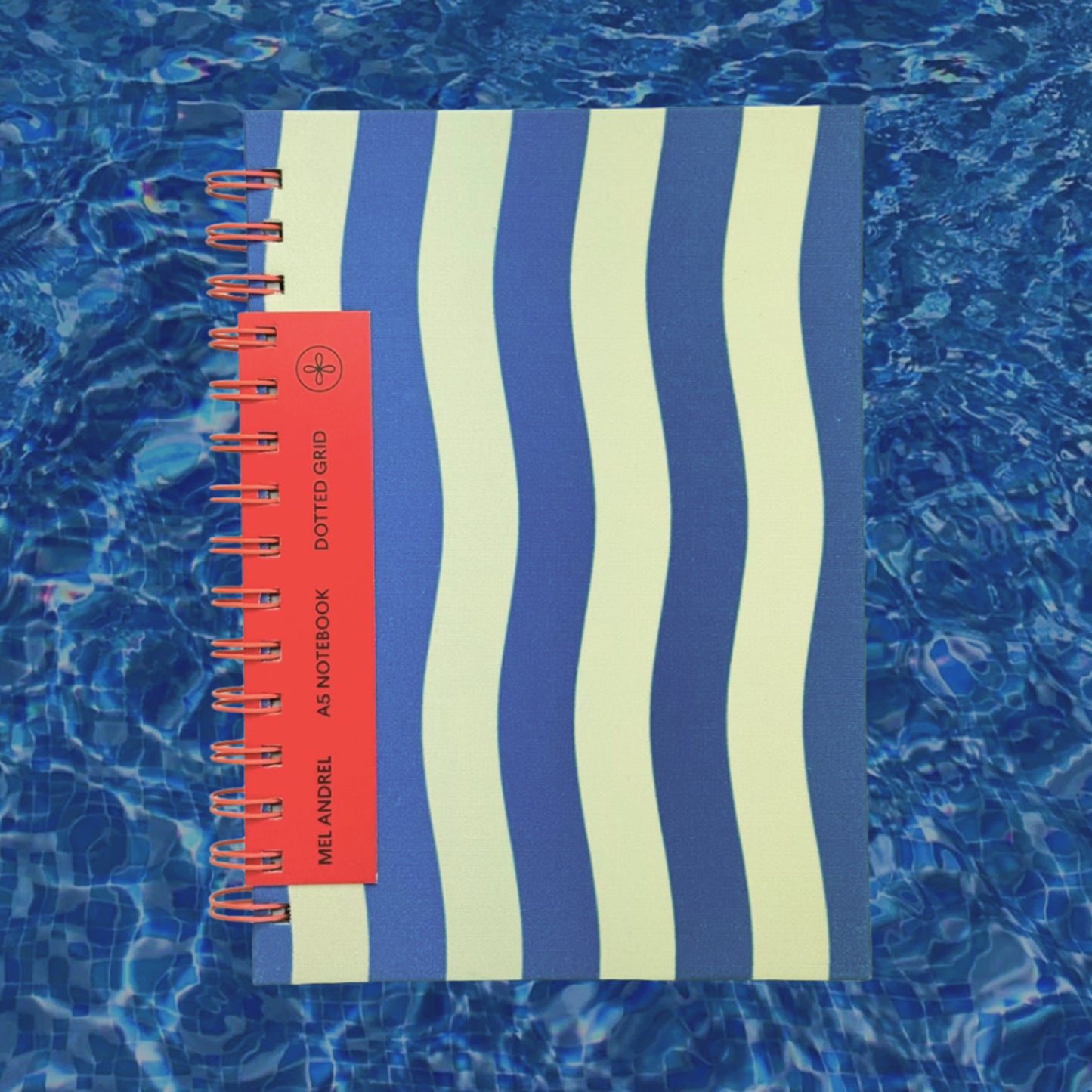 Mediterranean Stripes A5 Dot Grid Notebook