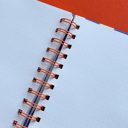 Mediterranean Stripes A5 Dot Grid Notebook
