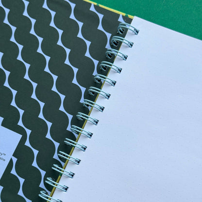 Rotini Spirals A5 Dot Grid Notebook