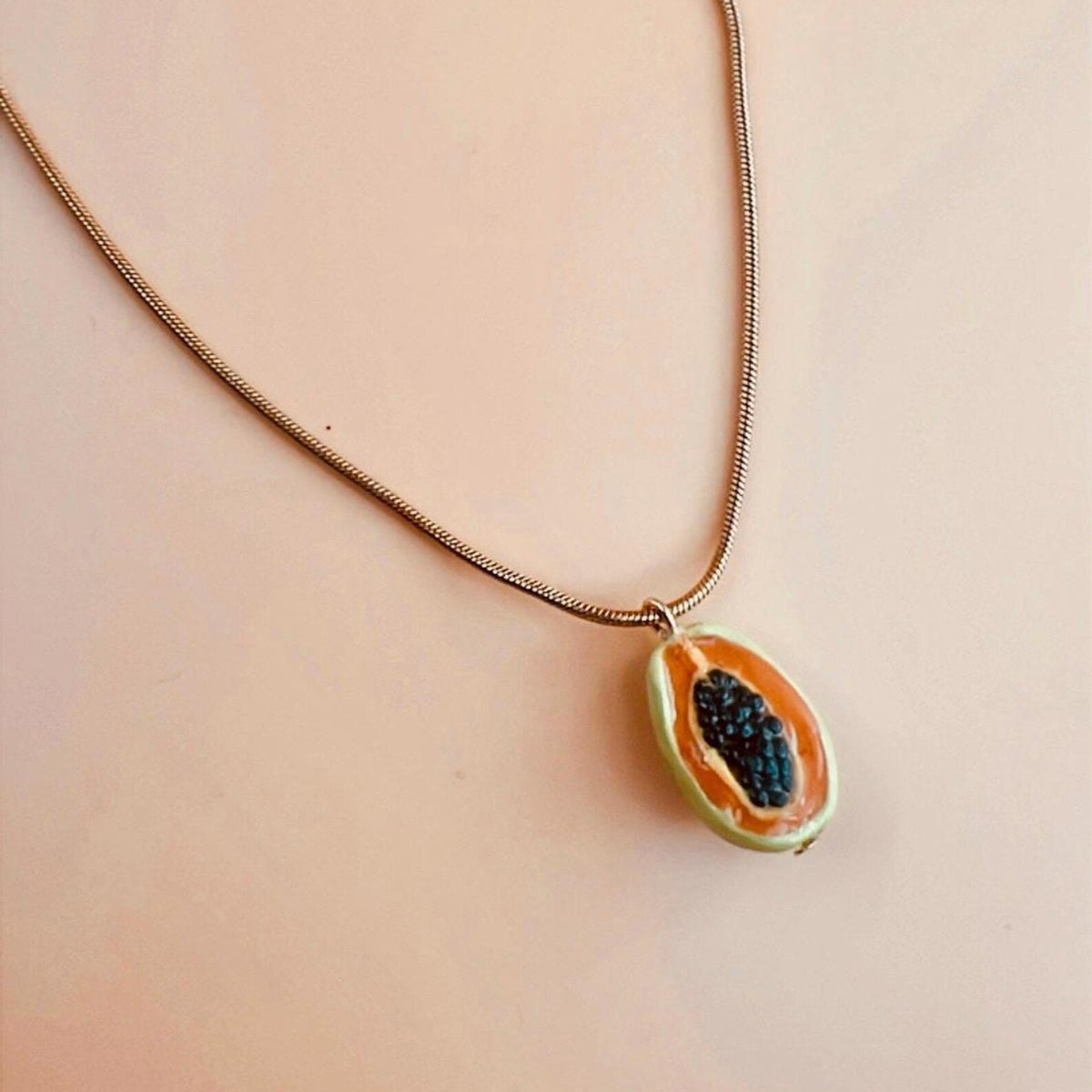 Papaya Necklace