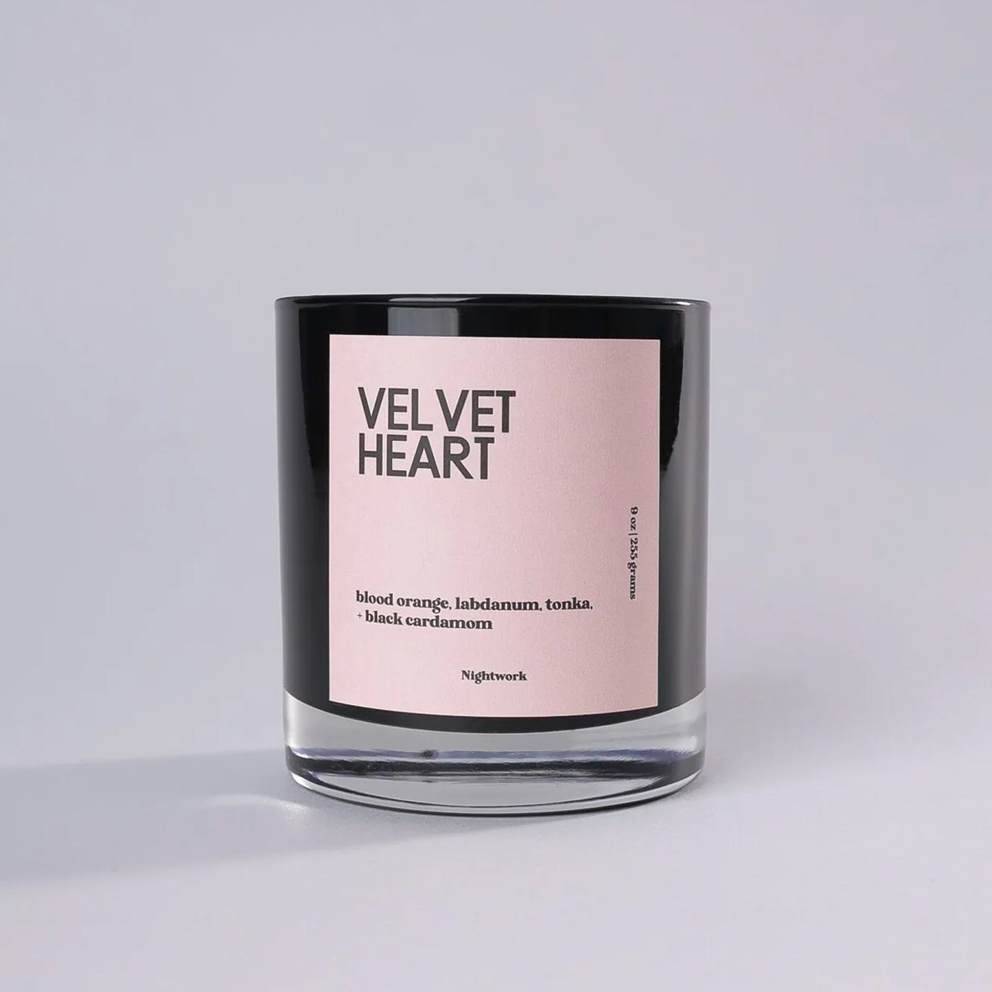 Velvet Heart Candle