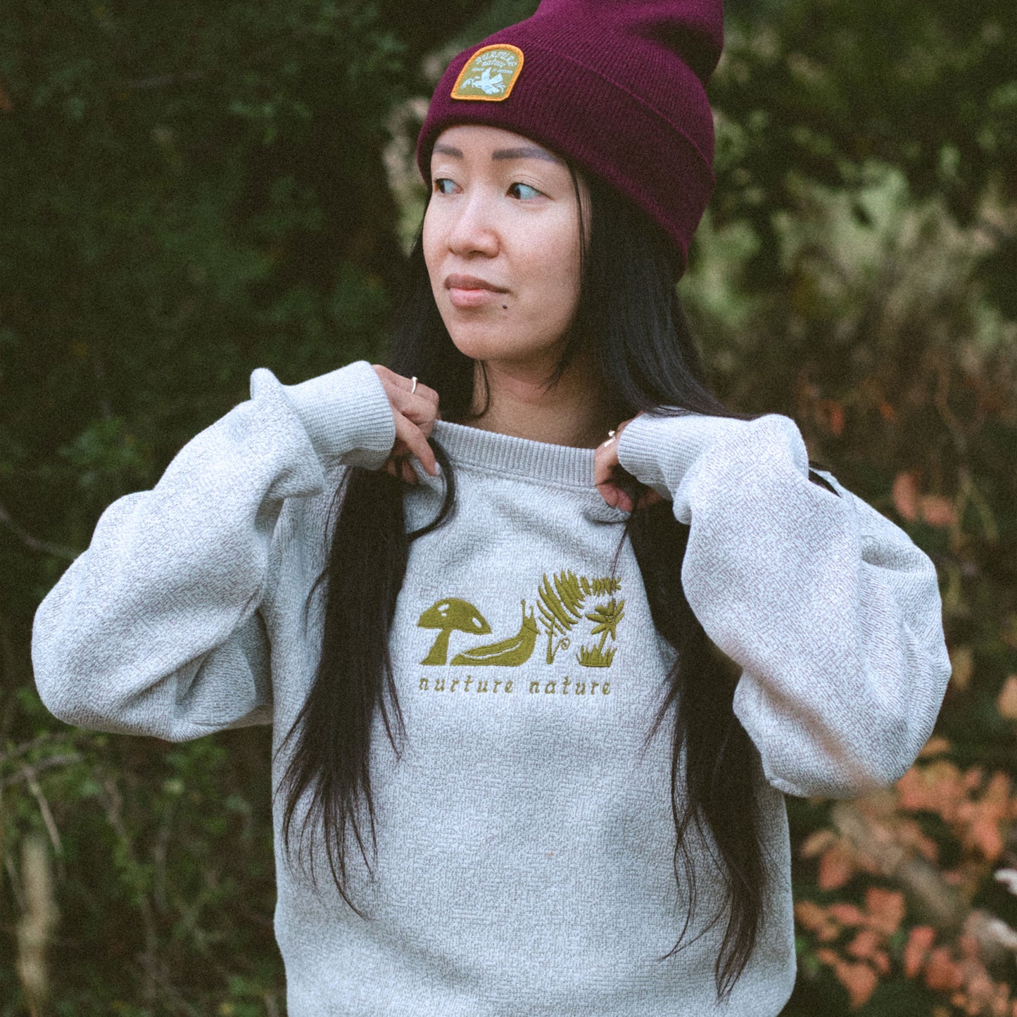 Nurture Nature Beanie (Maroon)
