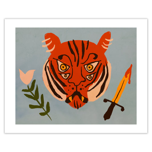 Ona Zelda Pitschka: Four Eyed Tiger Print