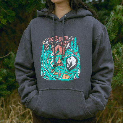 PNW Woodland Camp Hoodie (Grey)