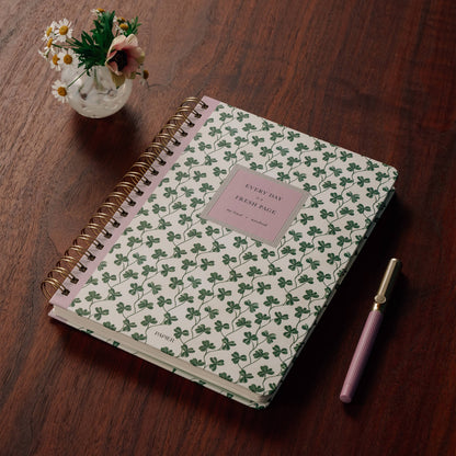 Clover Vine Hardcover Spiral Lined Notebook