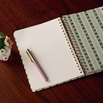Clover Vine Hardcover Spiral Lined Notebook