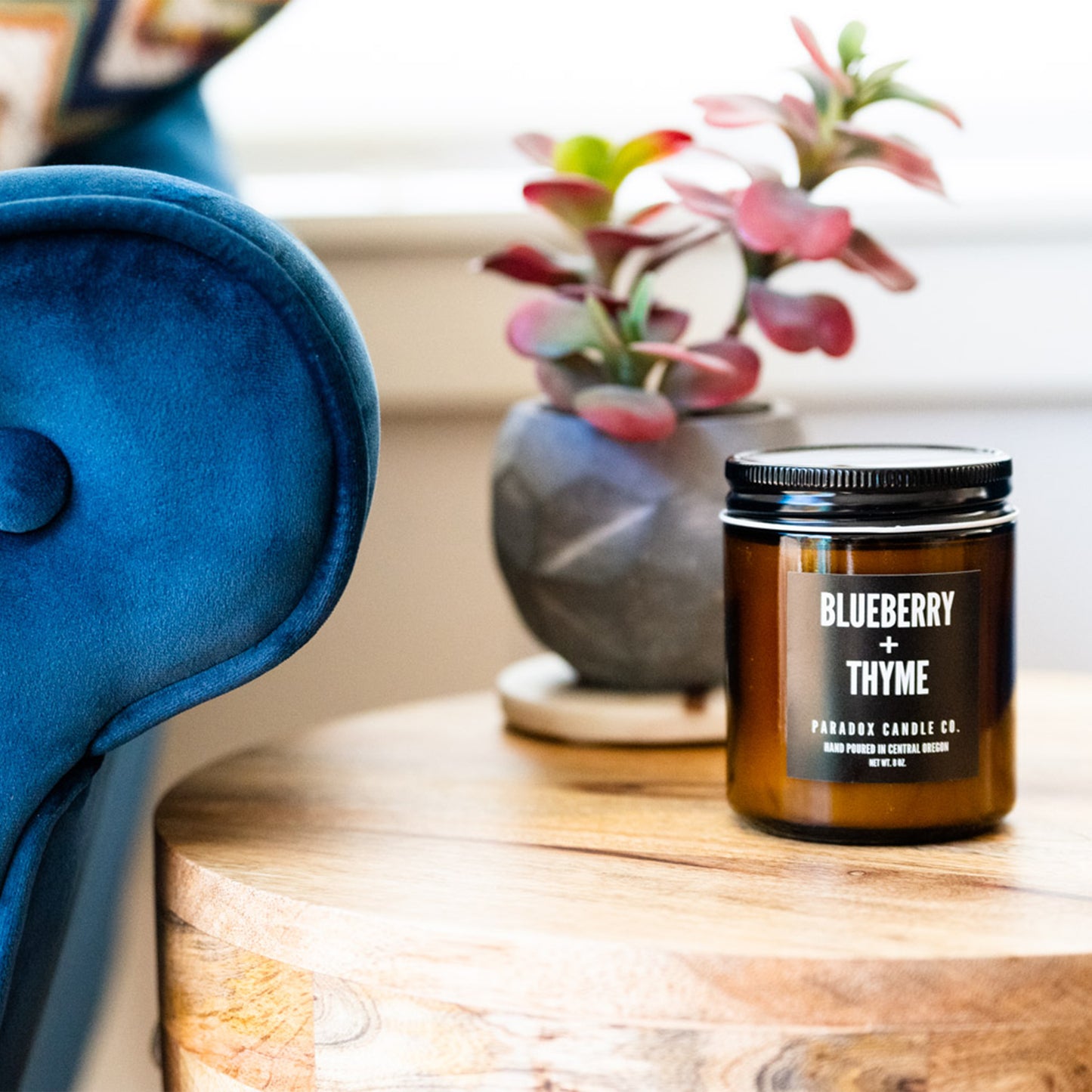 Blueberry + Thyme 8oz Soy Candle