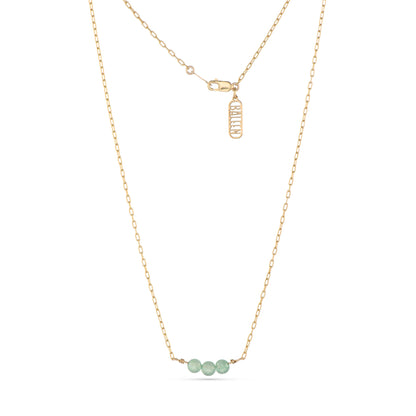 Pea Pod Necklace in Sea Foam