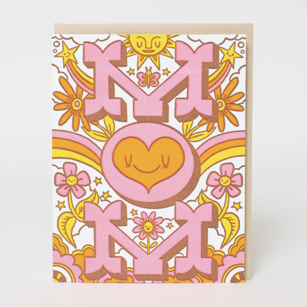 Groovy Mother's Day Letterpress Card