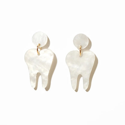 Tooth Dangle Earrings