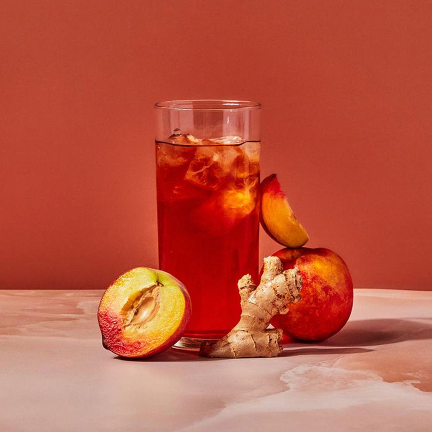 Ginger Peach Iced Tea