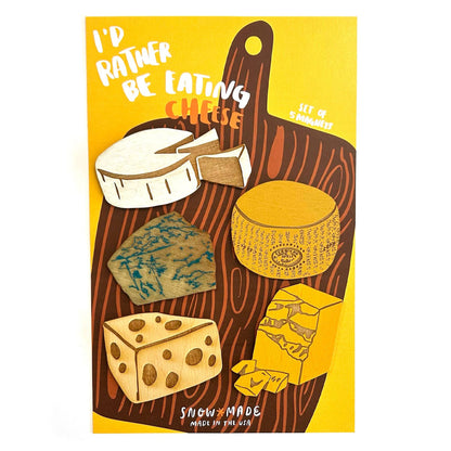 Magnet Set - I'd Rather Be Eating Cheese