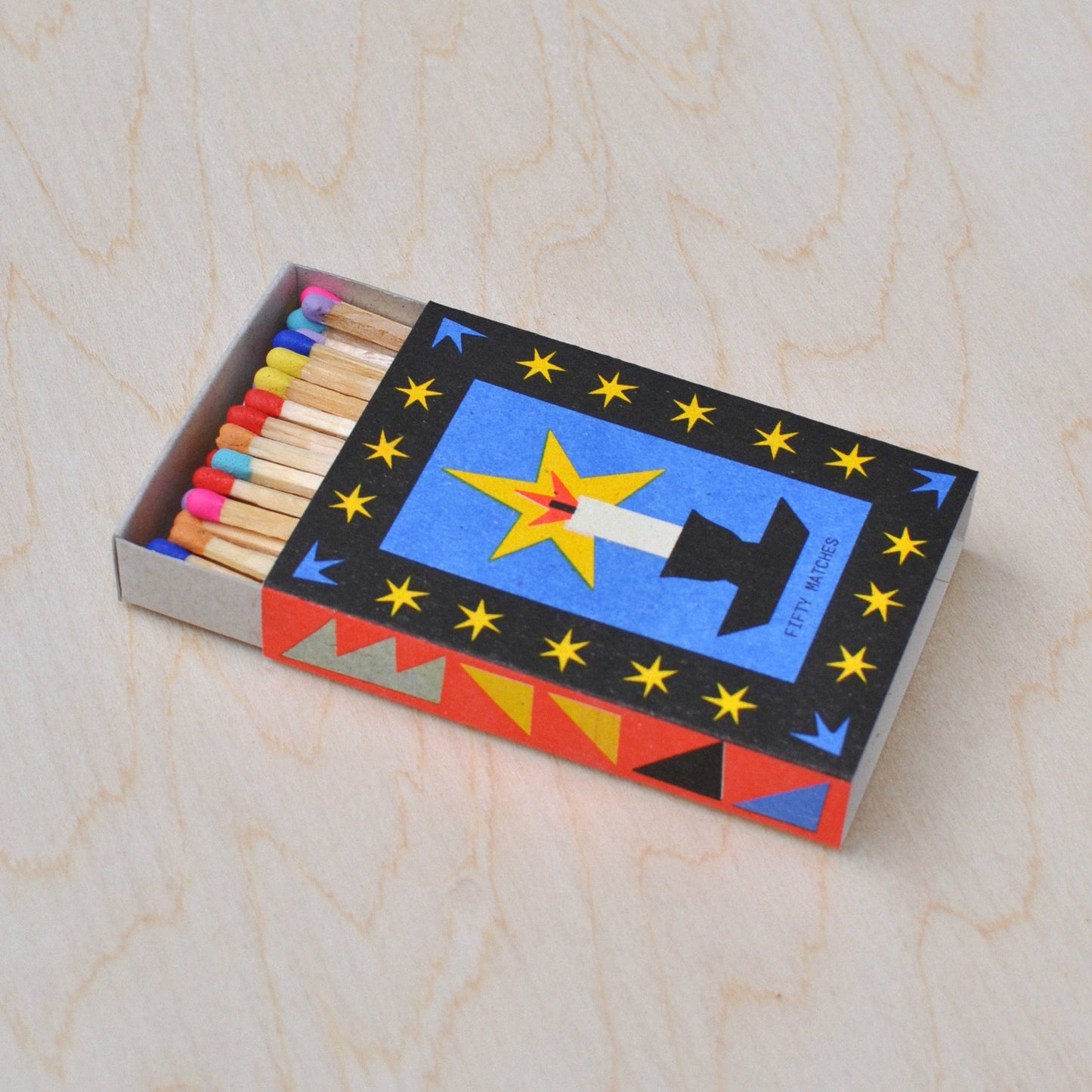 "Candle" Risograph Printed Matchbox