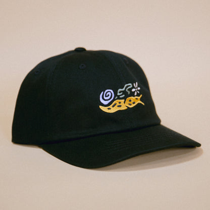 Banana Slug Swirl Hat (Youth / Black)