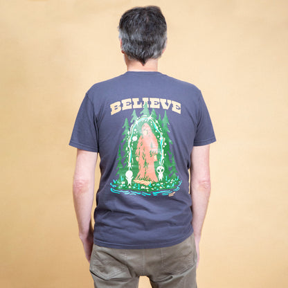 Believe Bigfoot Unisex Shirt (Black)