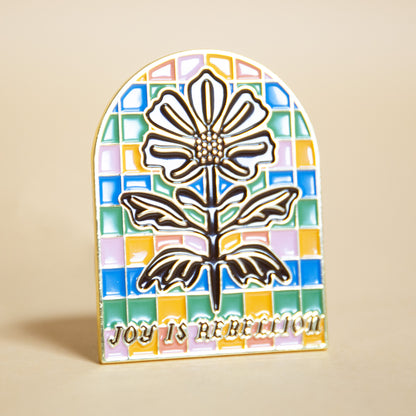 Joy is Rebellion Enamel Magnet