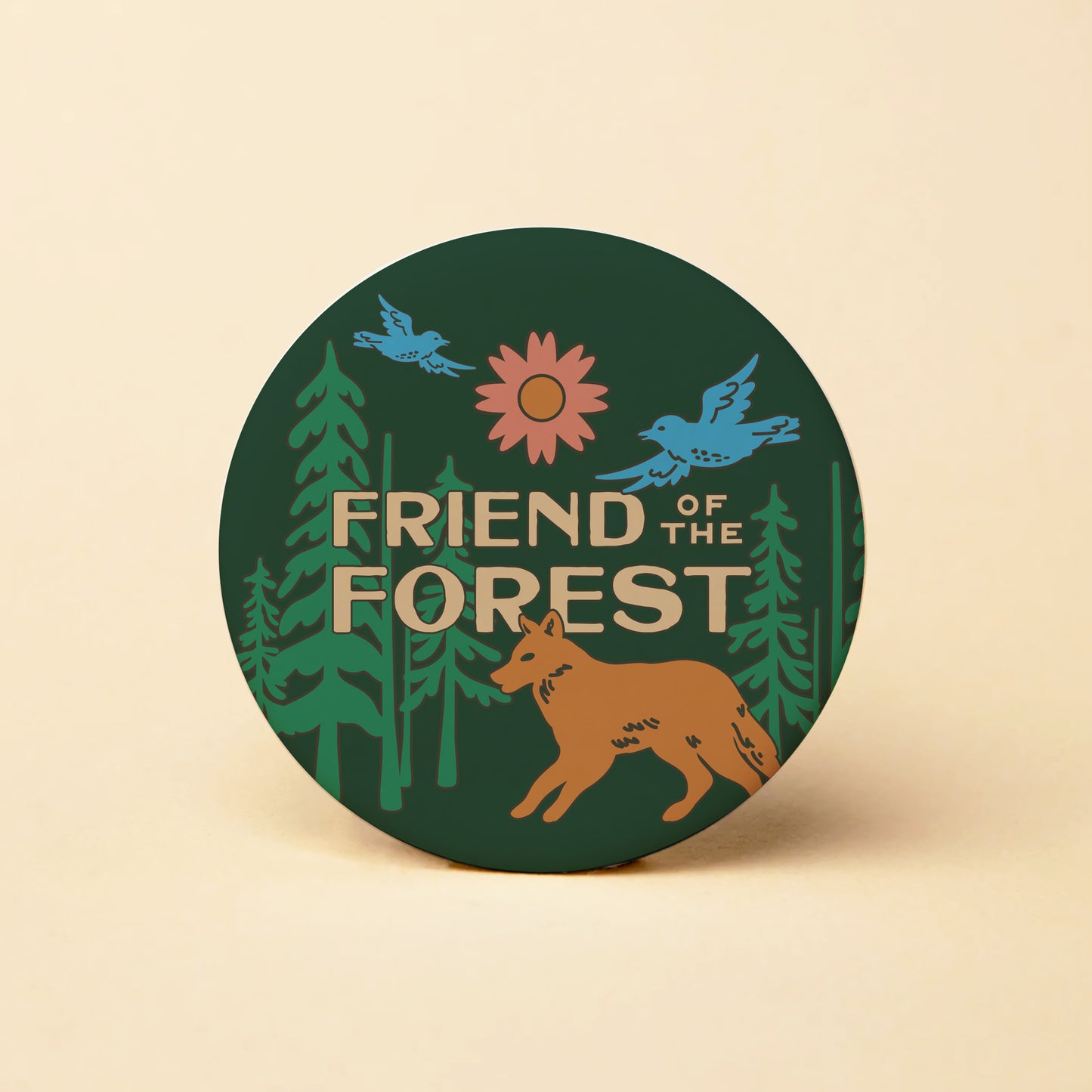 Friends of the Forest Round Magnet