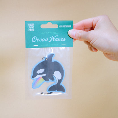 Ocean Waves / Rainbow Orca Air Freshener
