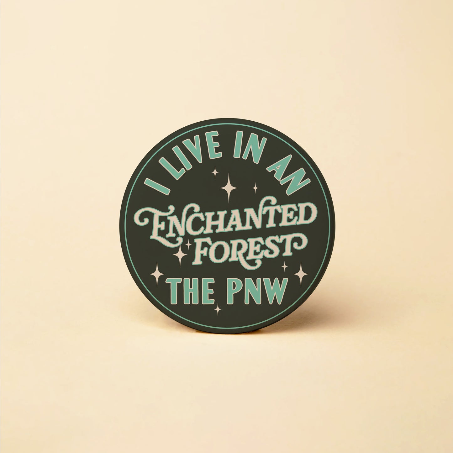 PNW Enchanted Forest Button