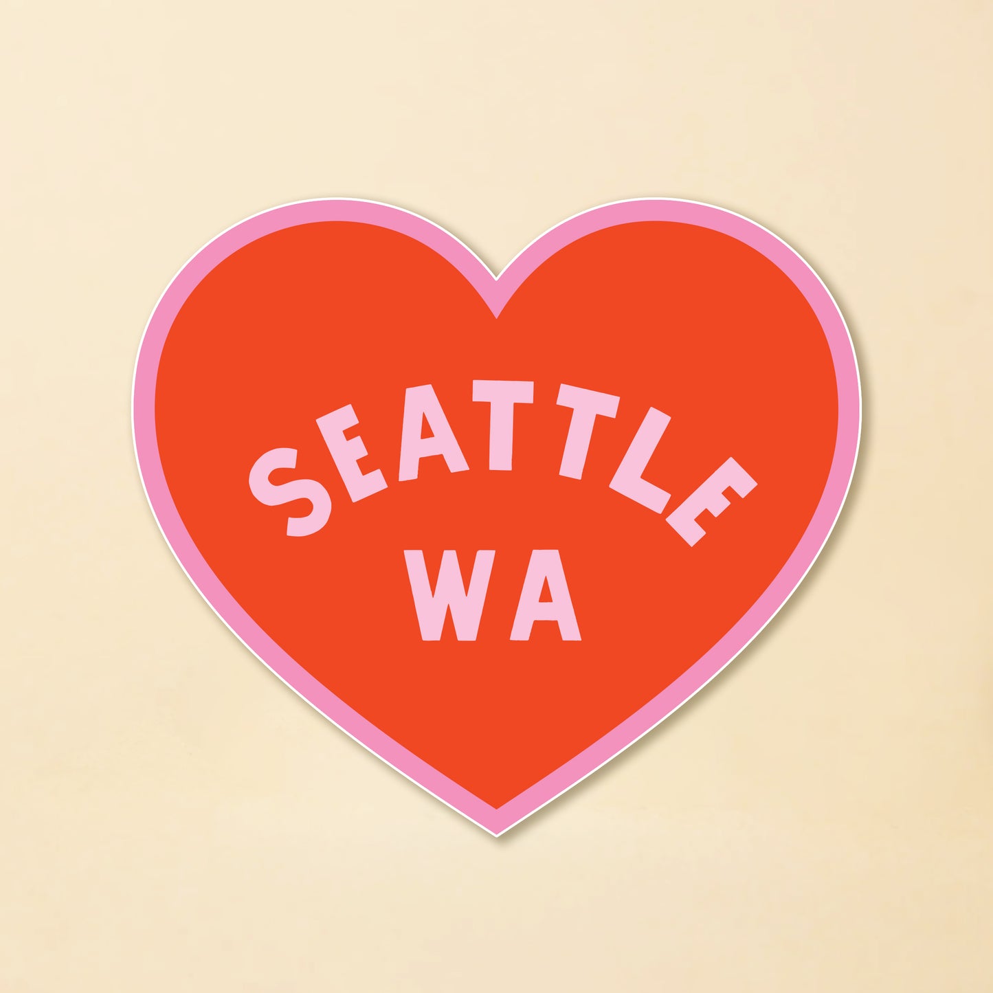 Seattle Heart Sticker