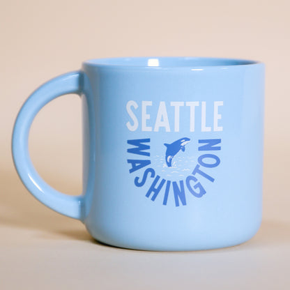 Seattle WA Orca Mug (Blue)