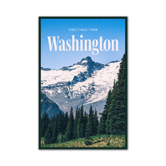 WA Alpine Mountain Peak Postcard