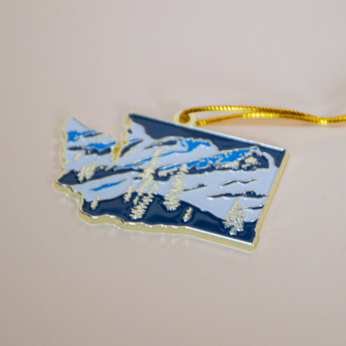 WA Landscape Enamel Ornament