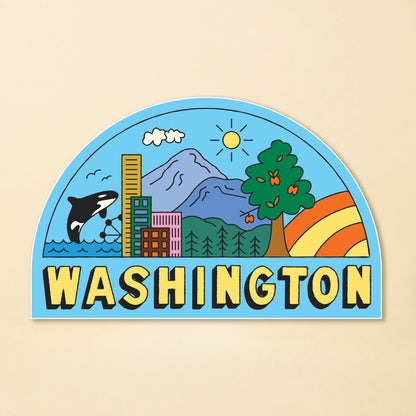 WA State Landscape Sticker
