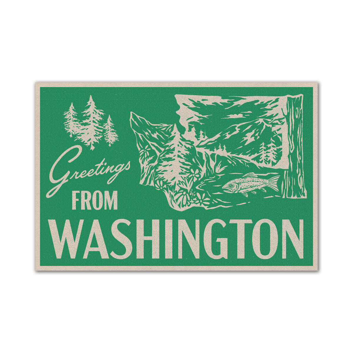 Washington Woodlands Postcard