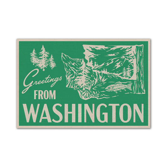 Washington Woodlands Postcard