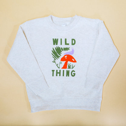 Mushroom Wild Thing Kids Sweatshirt
