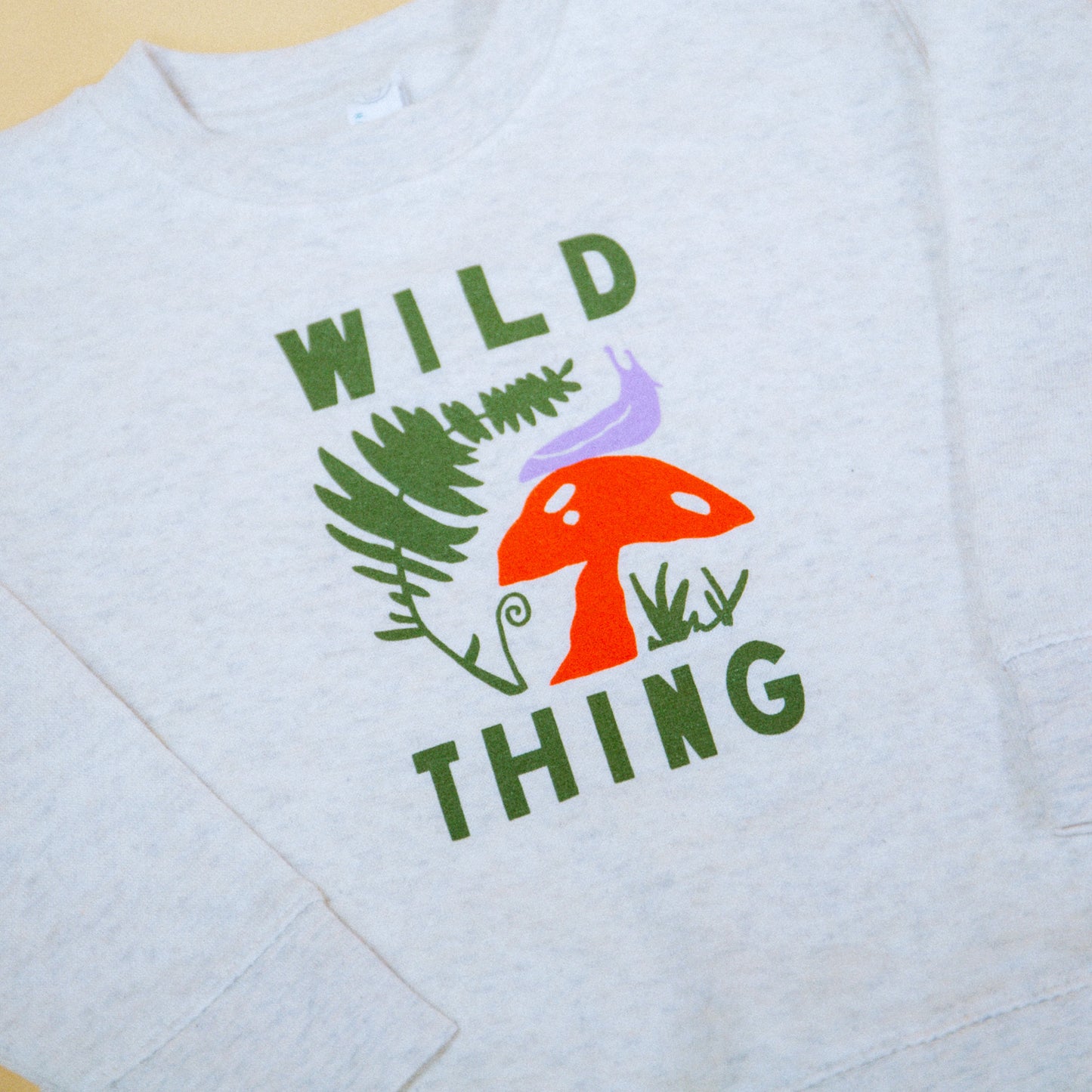 Mushroom Wild Thing Kids Sweatshirt