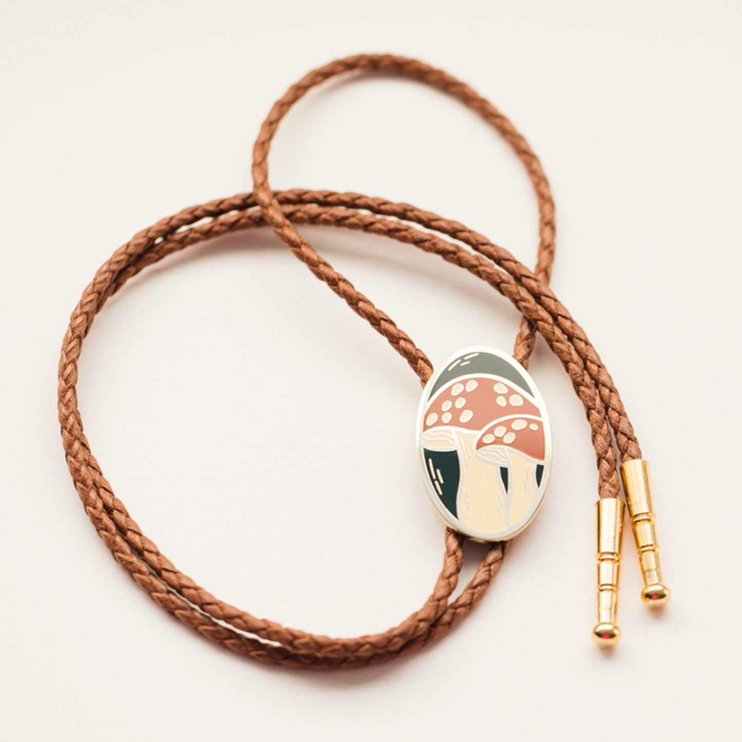 Mushroom Bolo Tie