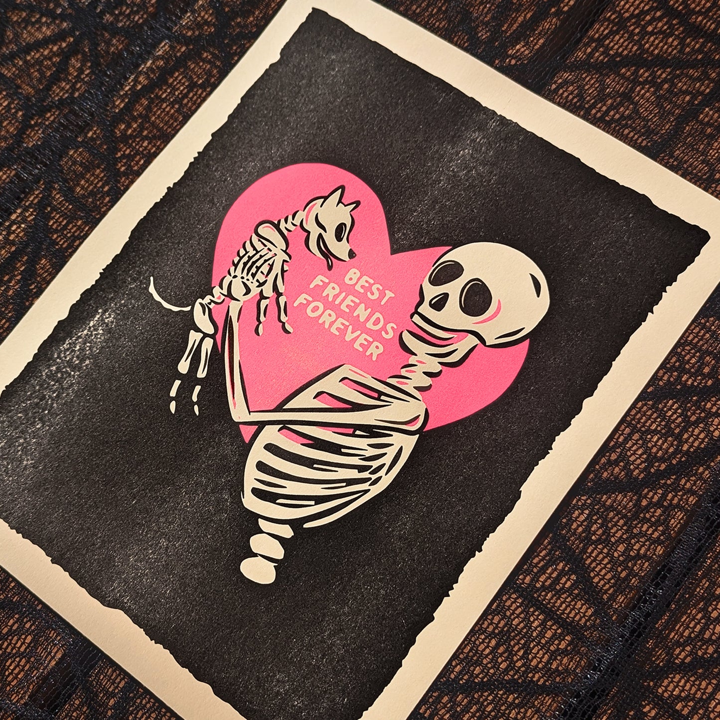 Wildkat Studio: Best Friends Forever Riso Print