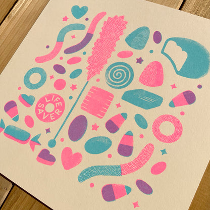 Wildkat Studio: Candy Riso Print