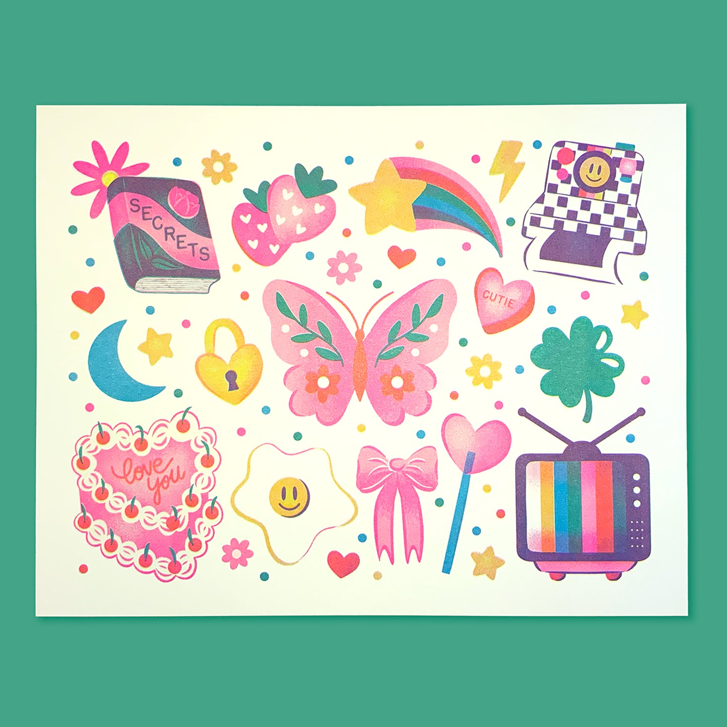 Wildkat Studio: Favorite Things Riso Print