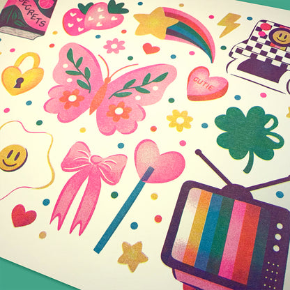 Wildkat Studio: Favorite Things Riso Print