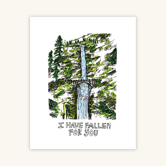 Artjaden: Multnomah Falls Print