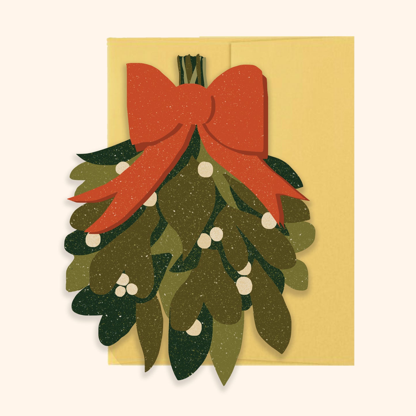 Mistletoe Die Cut Card